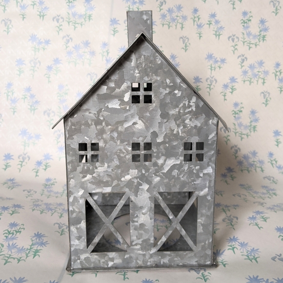 Pottery Barn Holiday New Pottery Barn Galvanized Metal Barn House 2
